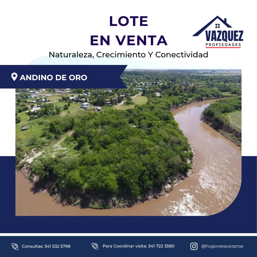 Lote en barrio residencial Andino de Oro